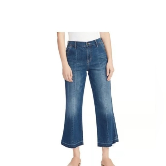 Ella Moss Cropped Wide Leg Jeans 27 - Picture 1 of 11